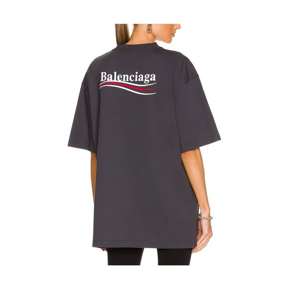 Balenciaga Tops - Balenciaga Large Blue Cotton Fit T-Shirt Size S